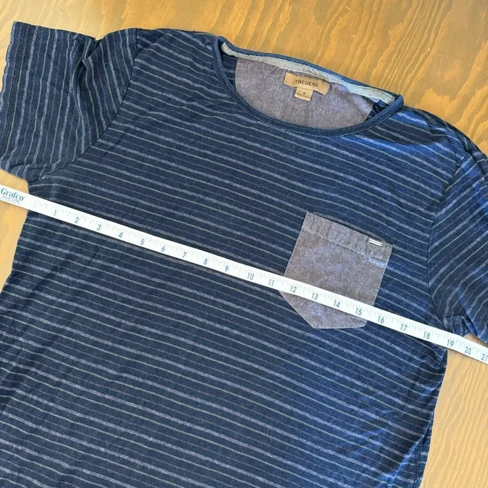 Men’s Tregene Stripe T-Shirt with Contrast Pocket